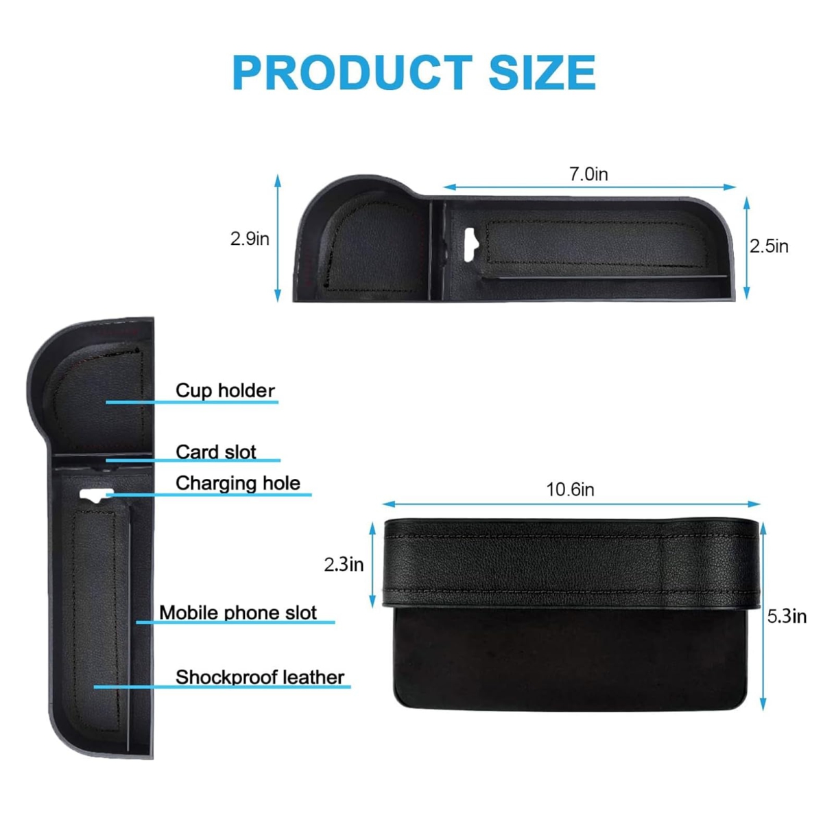 Miniatura 5 de Organizador Carro Bolsillo Lateral Silla